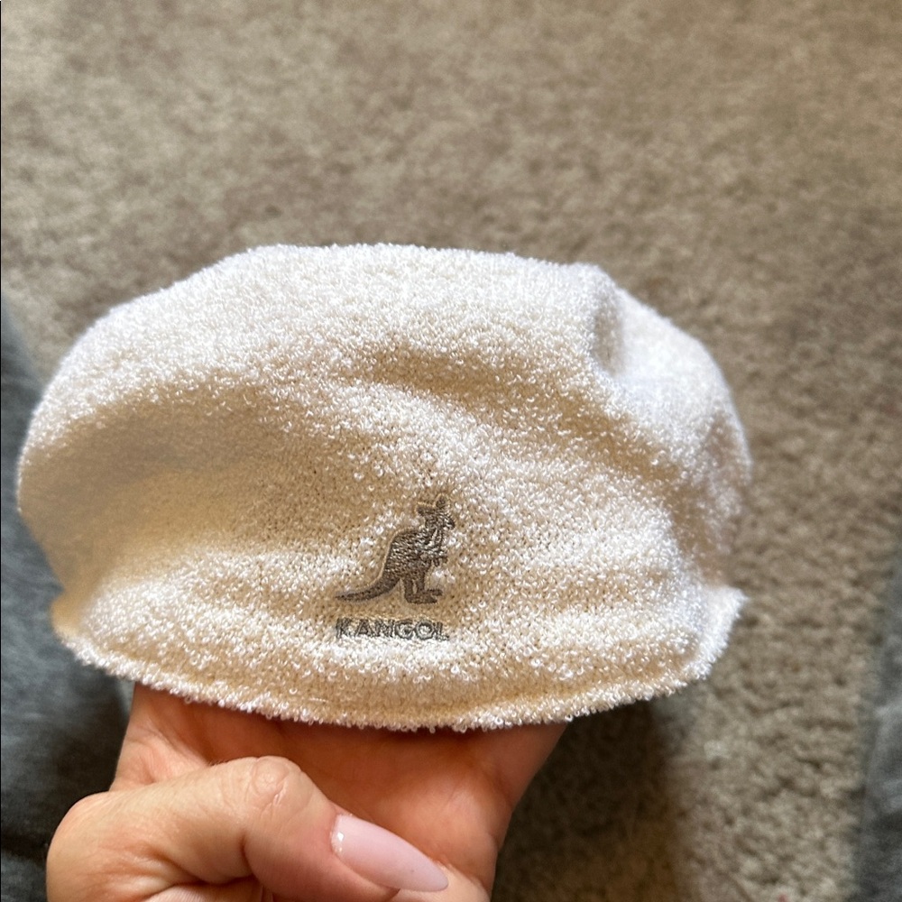 Kangol Cream Textured Beret